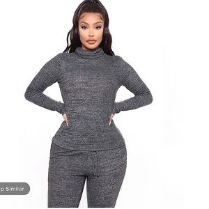 Lounge Mode On Jogger Set - Black ; New